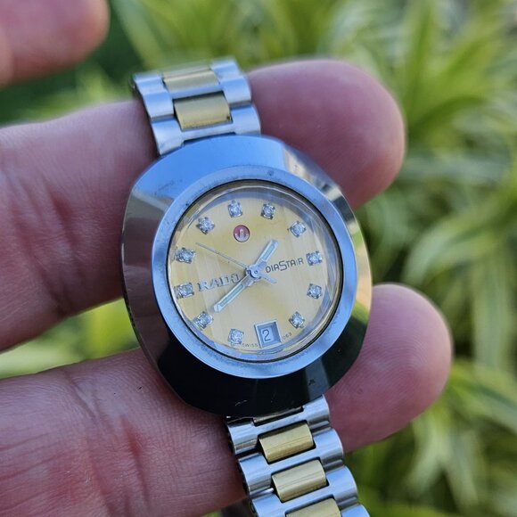 Original 90' Gold Dial Lady Rado DiaStar Automatic working
